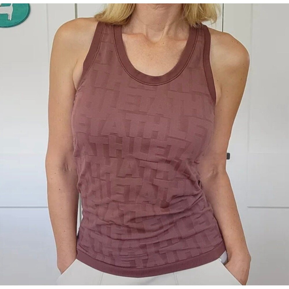 Athleta brown monogram tank